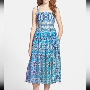 Taylor 100% Cotton Voile Midi Dress